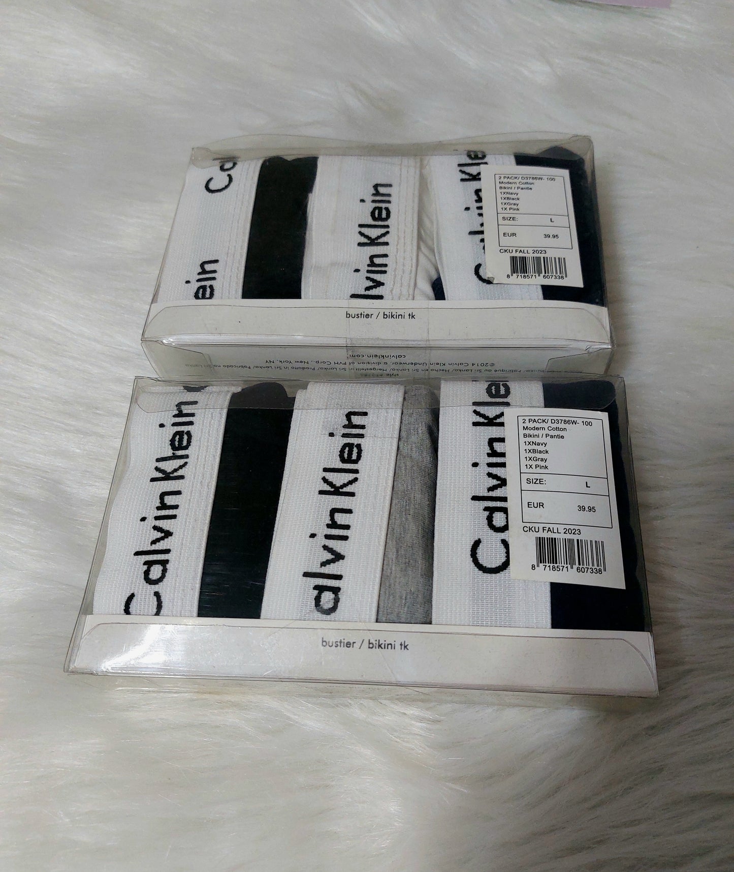 CK Panties ! For women high waist (3pieces) New offer + Bag