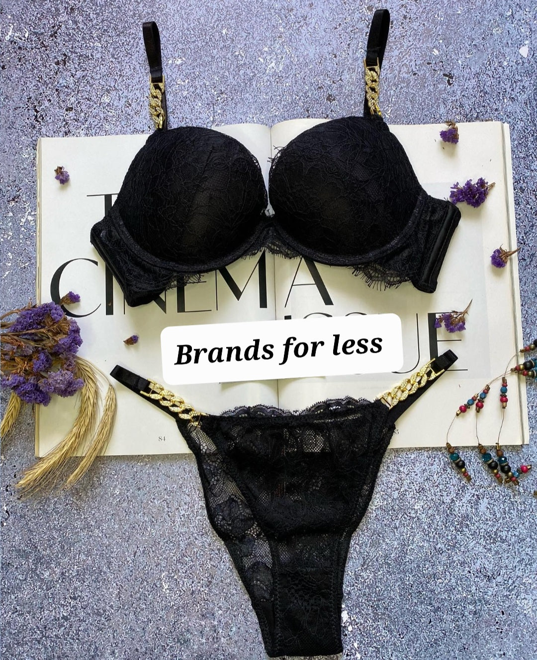 New victoria secret Plain chain set