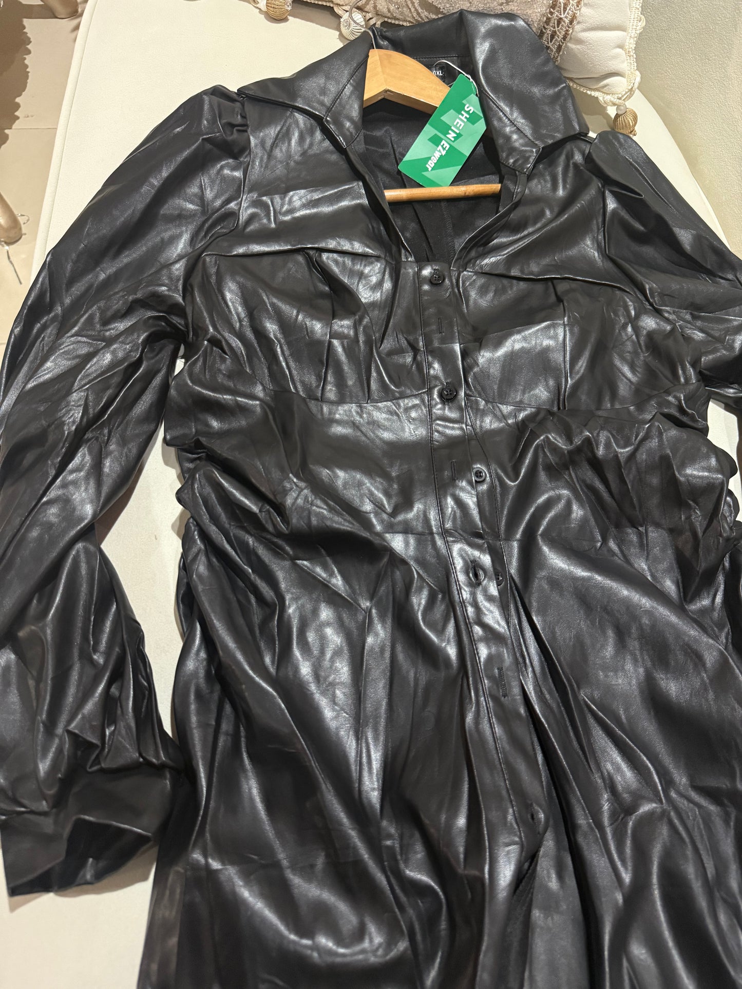 SHEIN Leather Dress