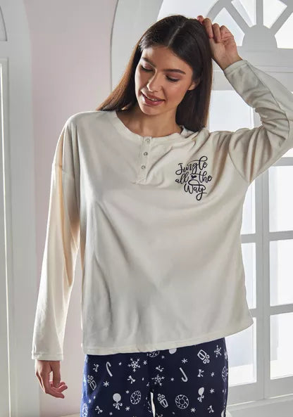 Max original Typography Print Velour and Flannel