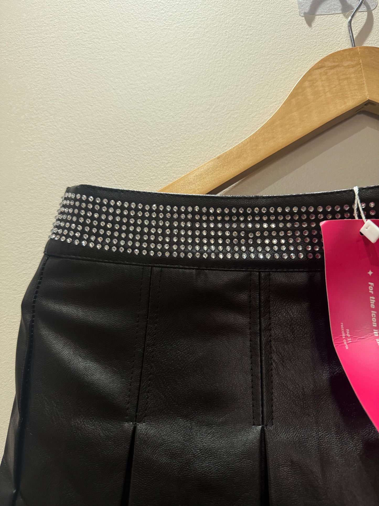 SHEIN Leather Mini Skirt