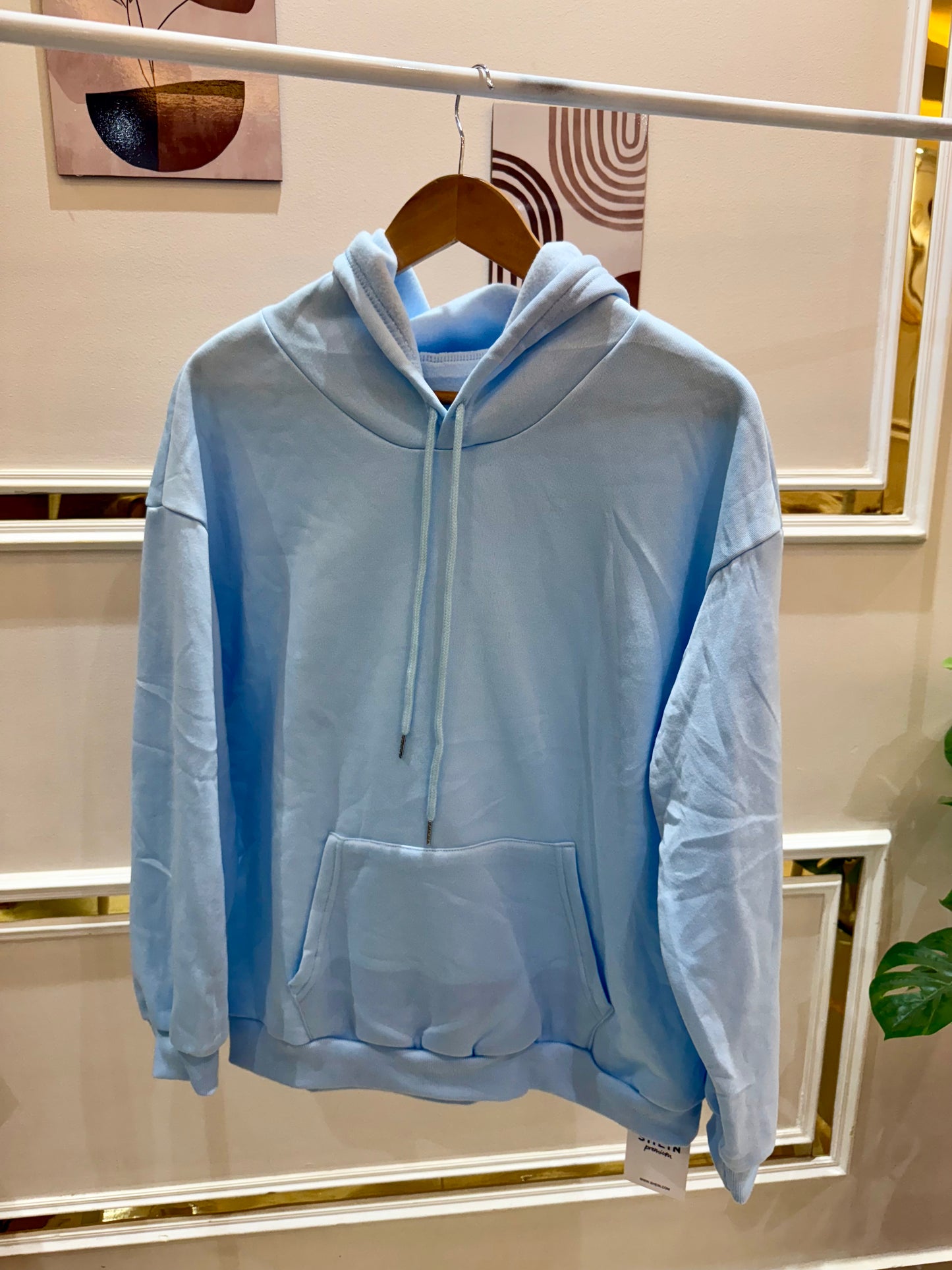 SHEIN Baby blue sweatshirt