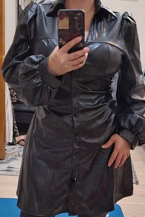 SHEIN Leather Dress