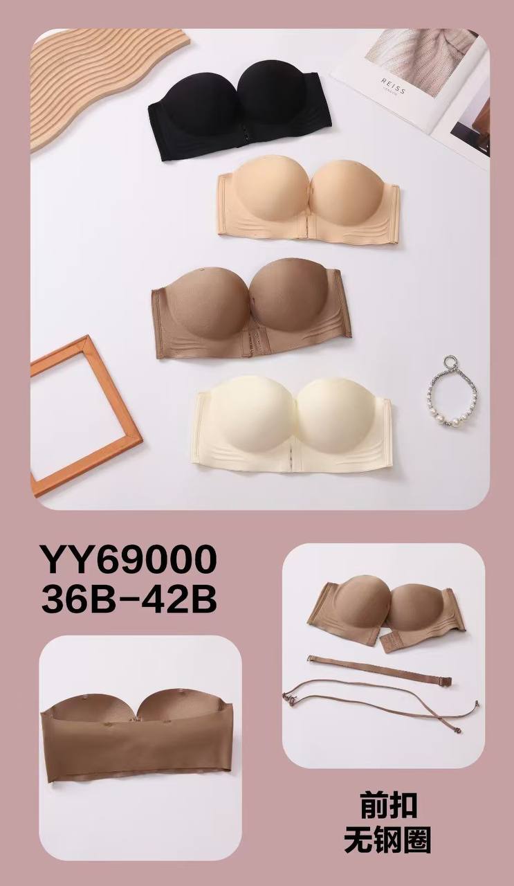 2 strap Top Half push up Bra - one piece