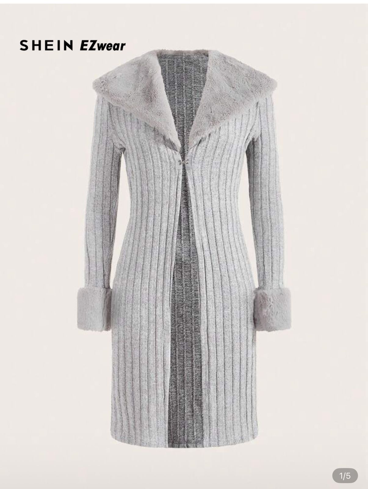 Long Grey Cardigan