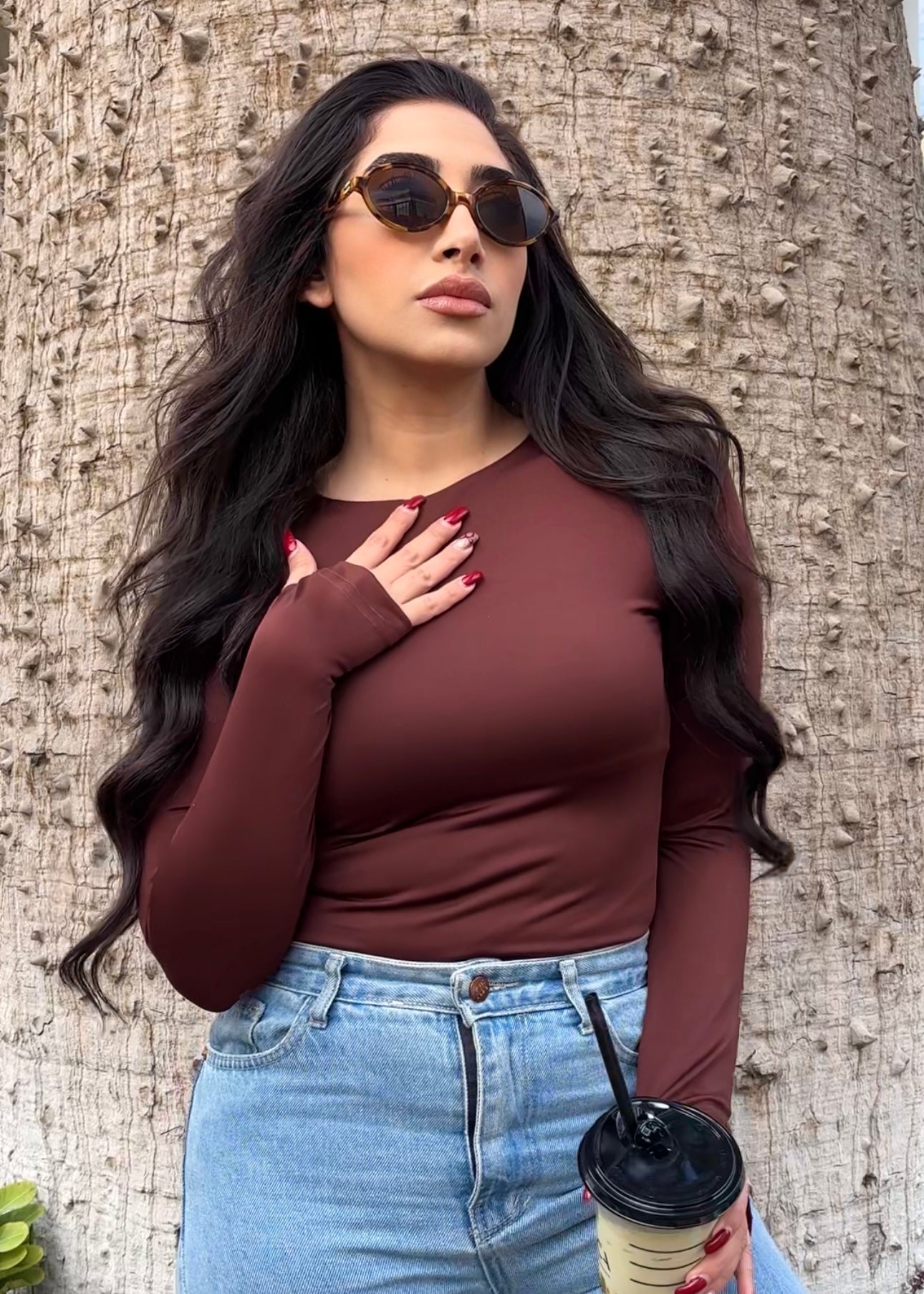 Basic top round neck Long sleeves