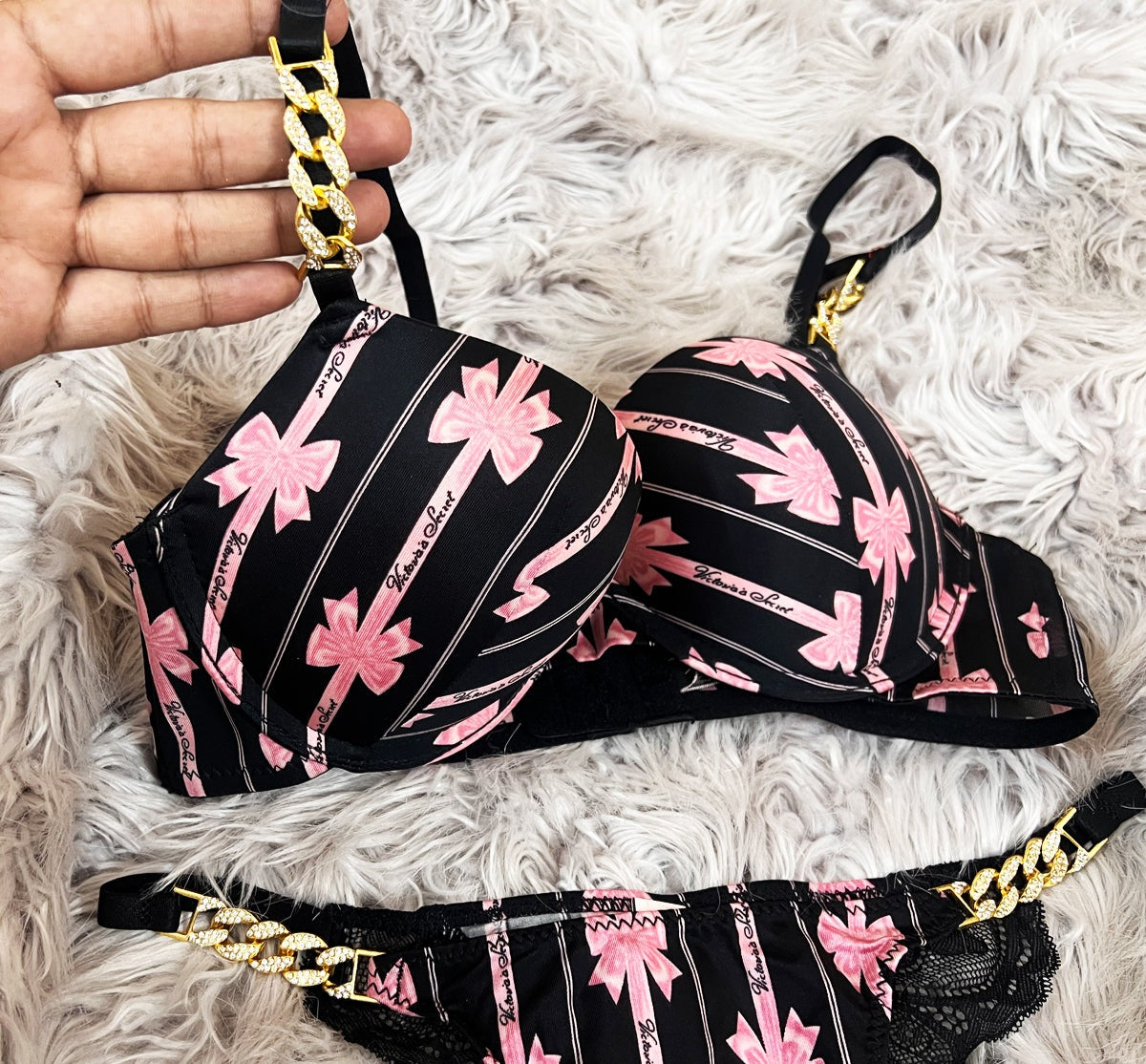 Printed Chain push up set