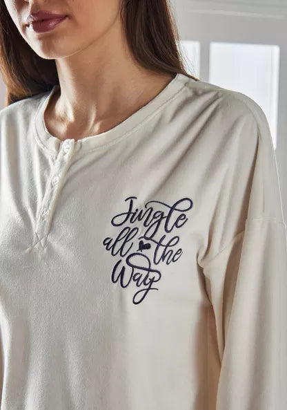 Max original Typography Print Velour and Flannel
