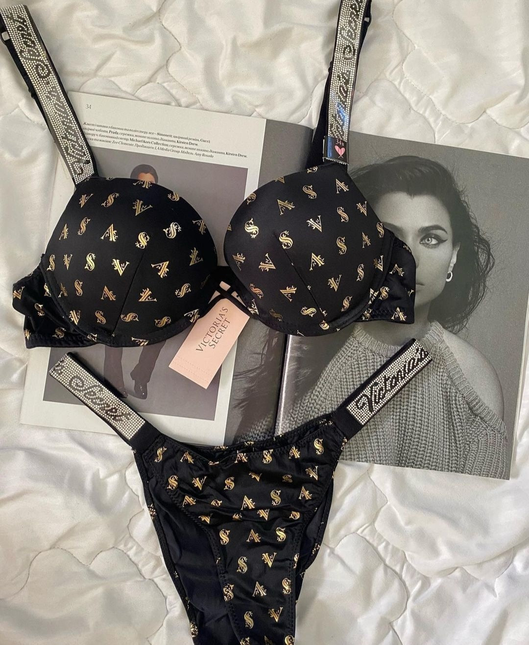 Printed V.S push up set