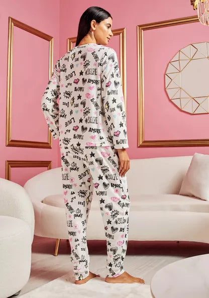 Max original typography pyjama set