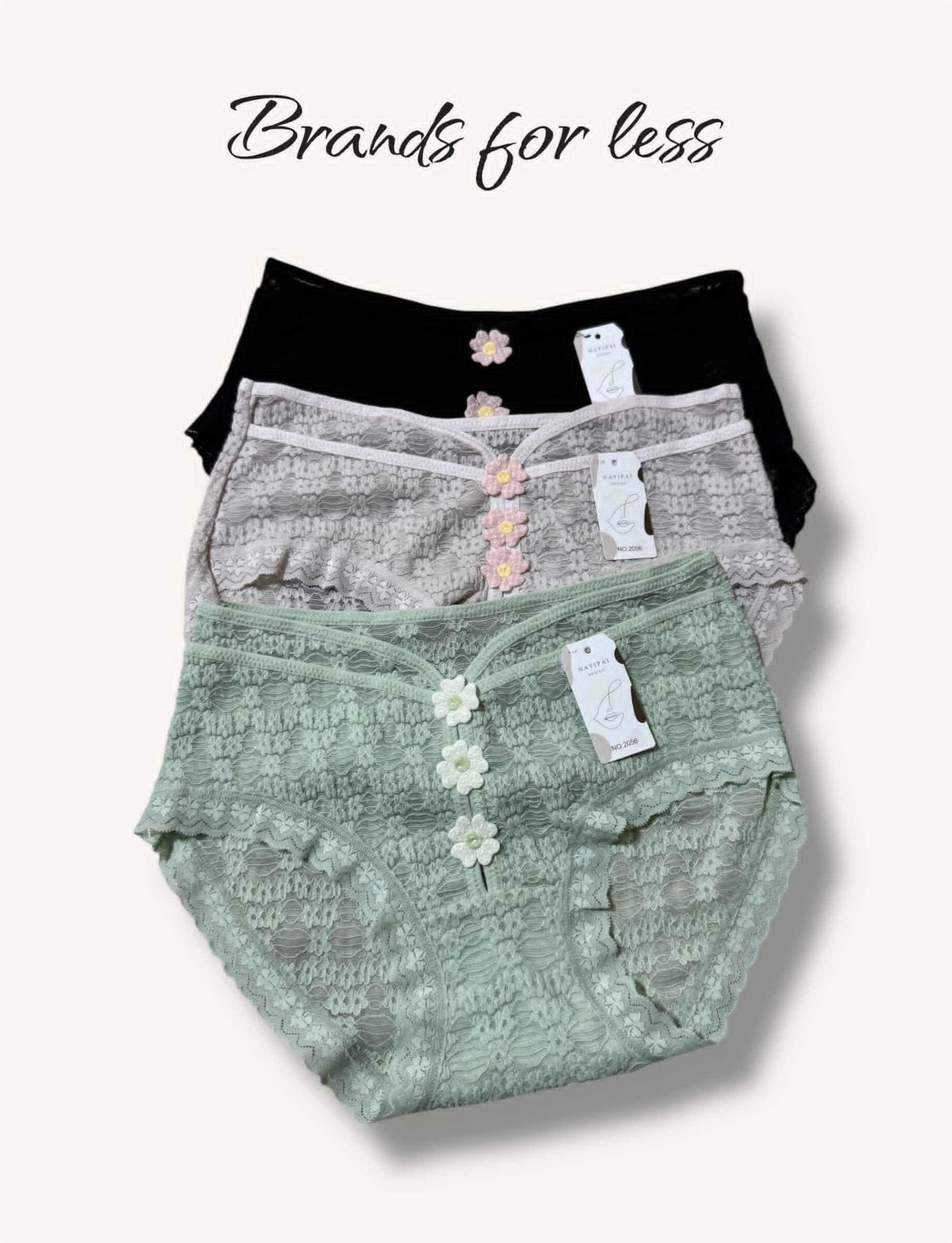Hand-made Flowery Danttel 3 pieces set