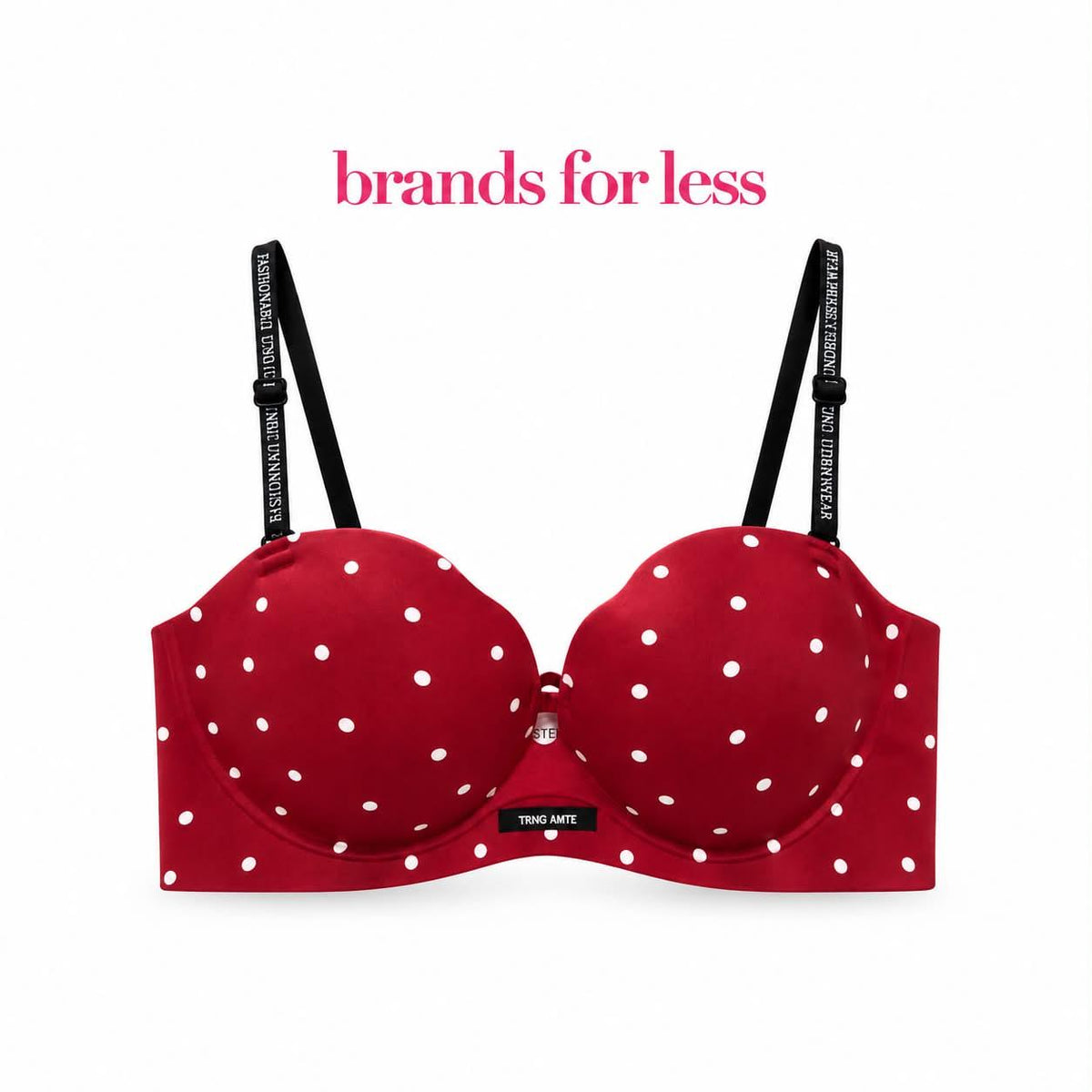 Polka Dotts Double push up Bra