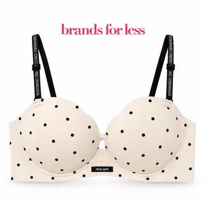 Polka Dotts Double push up Bra