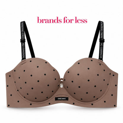 Polka Dotts Double push up Bra