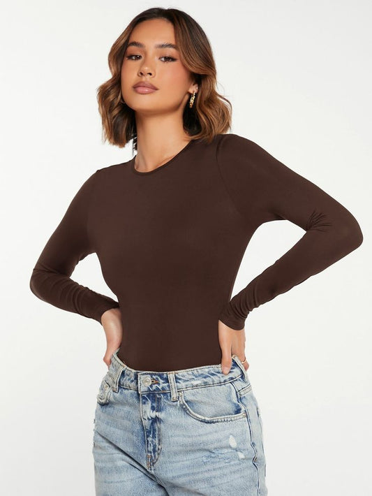 Basic Top Brown Long sleeves