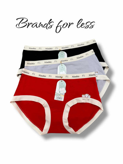 Nimbie cotton × Laser offer 4 pieces panties