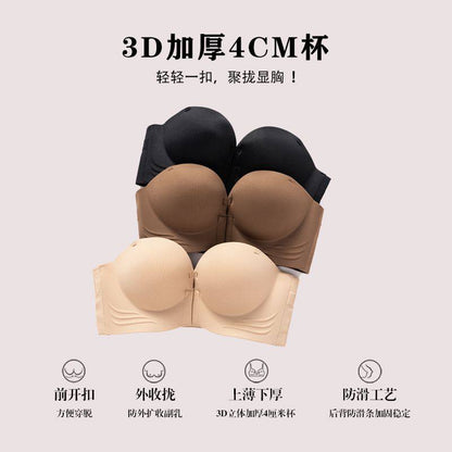 2 strap Top Half push up Bra - one piece