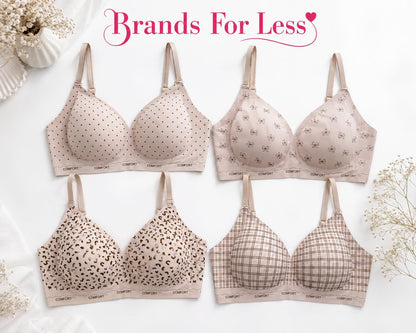 Seamless comfort printed Bra