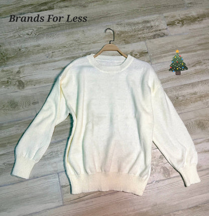 SHEIN OFF WHITE PULLOVER