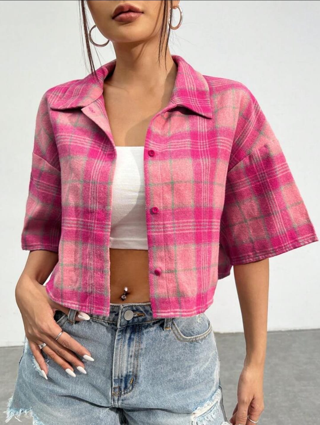 SHEIN CROPPED CHEMISE