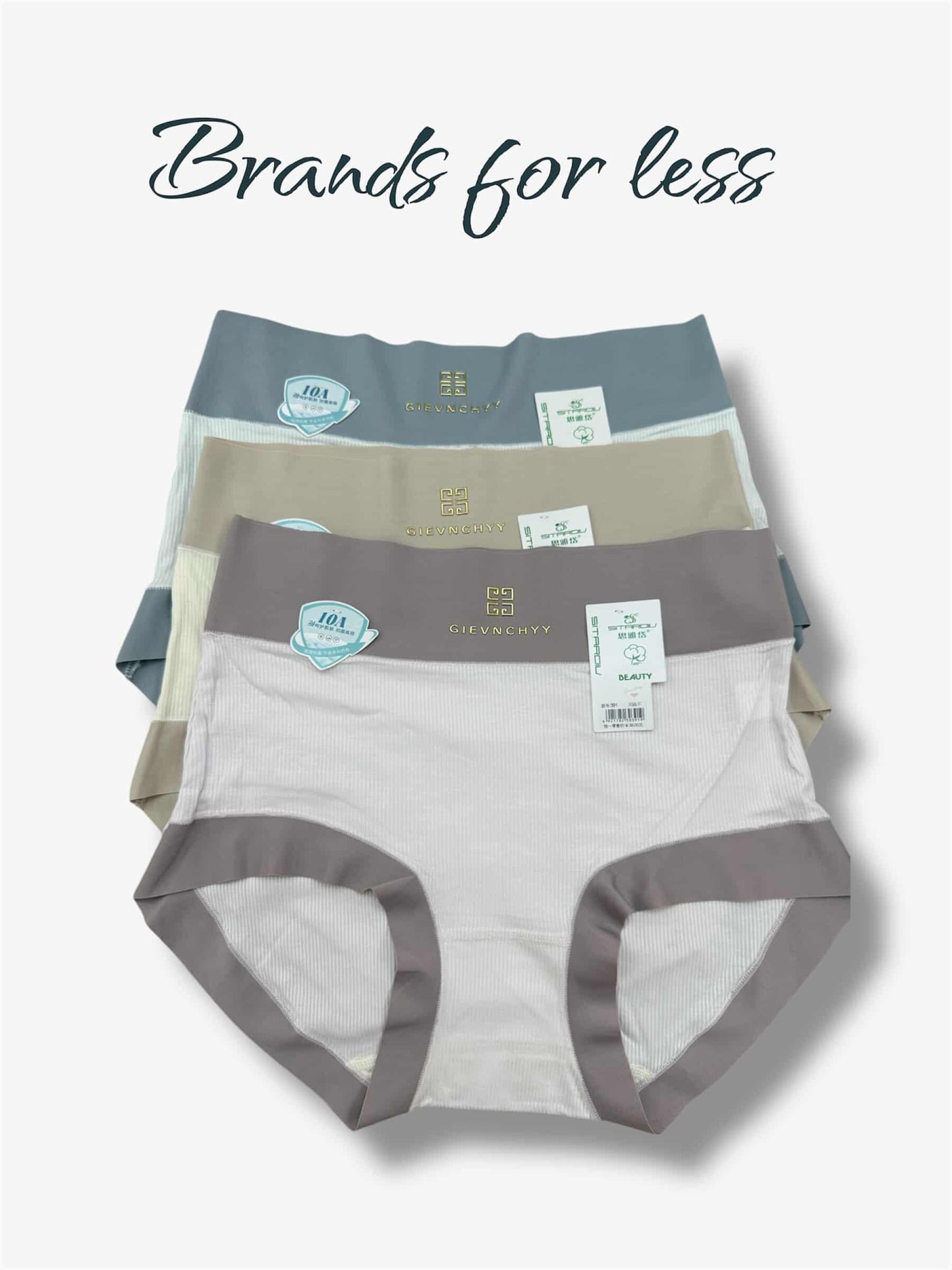 New GIEVNCHYY 4 pieces Brief High waist panties