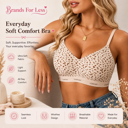 Seamless comfort printed Bra