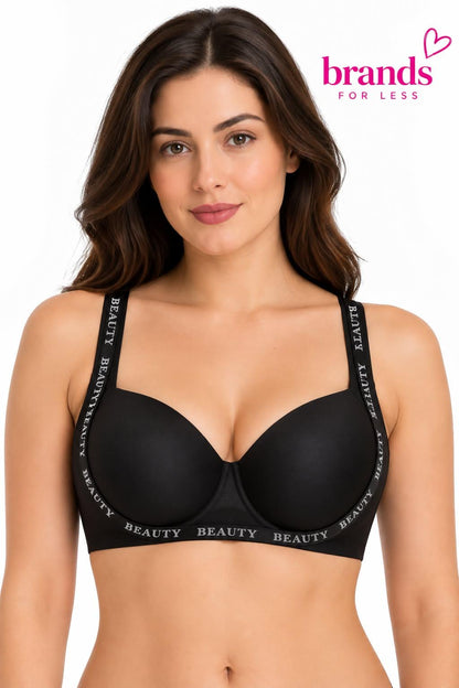 Half push up - wide strap Bra