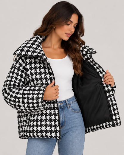 Trendy Chess puffer Jacket
