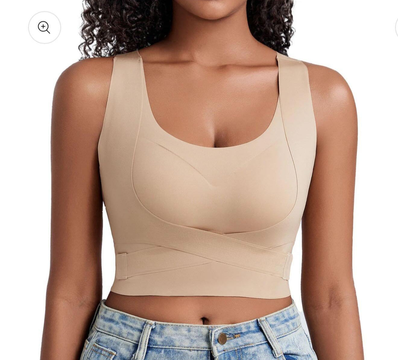 Seamless posture correction Bra