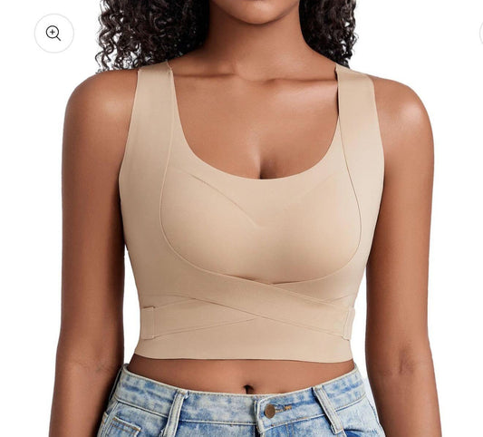 Seamless posture correction Bra