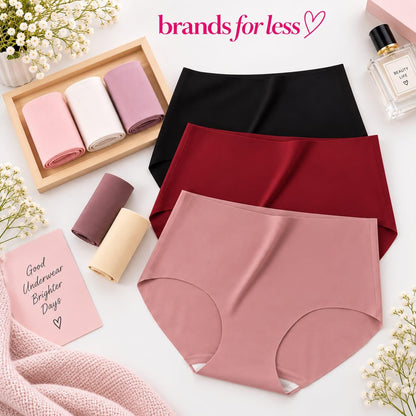 Seamless 3 pieces High waist Brief