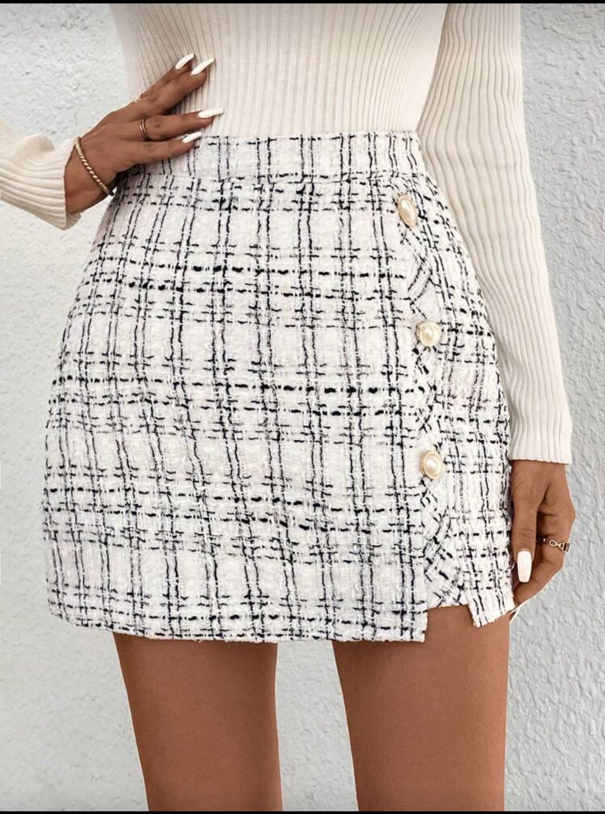 SHEIN PEARL SKIRT
