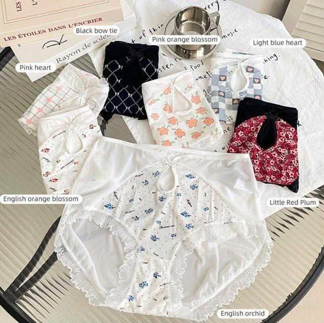 Brief chiffon panties 3 pieces  per pack offer