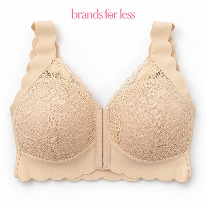 Flora Lace Bustier Bra For Big Cups- wireless