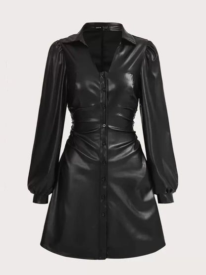 SHEIN Leather Dress