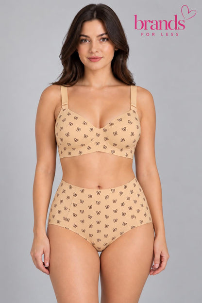 Seamless Full set Bra & High waits brief panty
