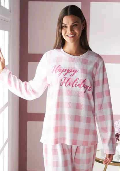 Original  Max slogan print pyjama set