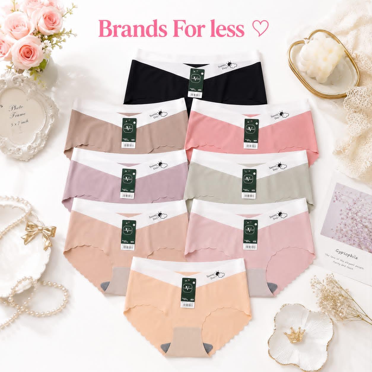 Seamless Mid-Rise Bikini Brief      4 pieces panties