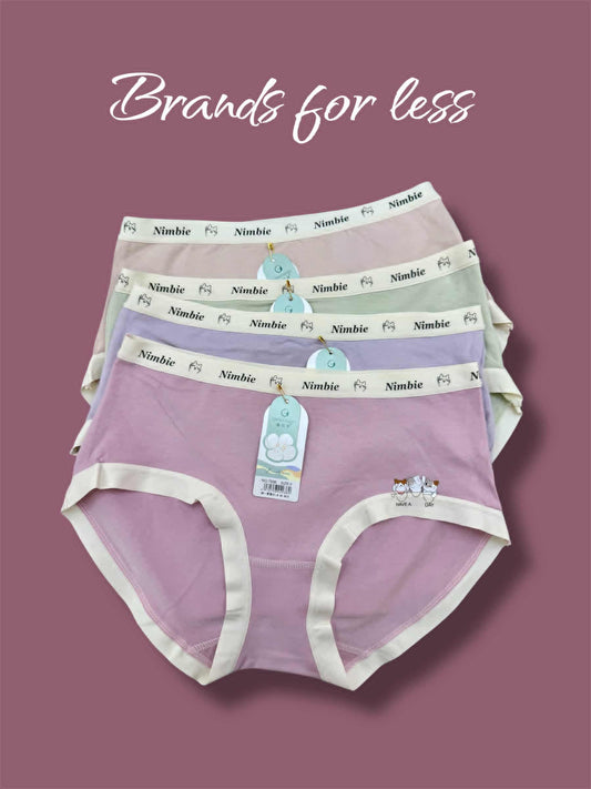 Nimbie cotton × Laser offer 4 pieces panties