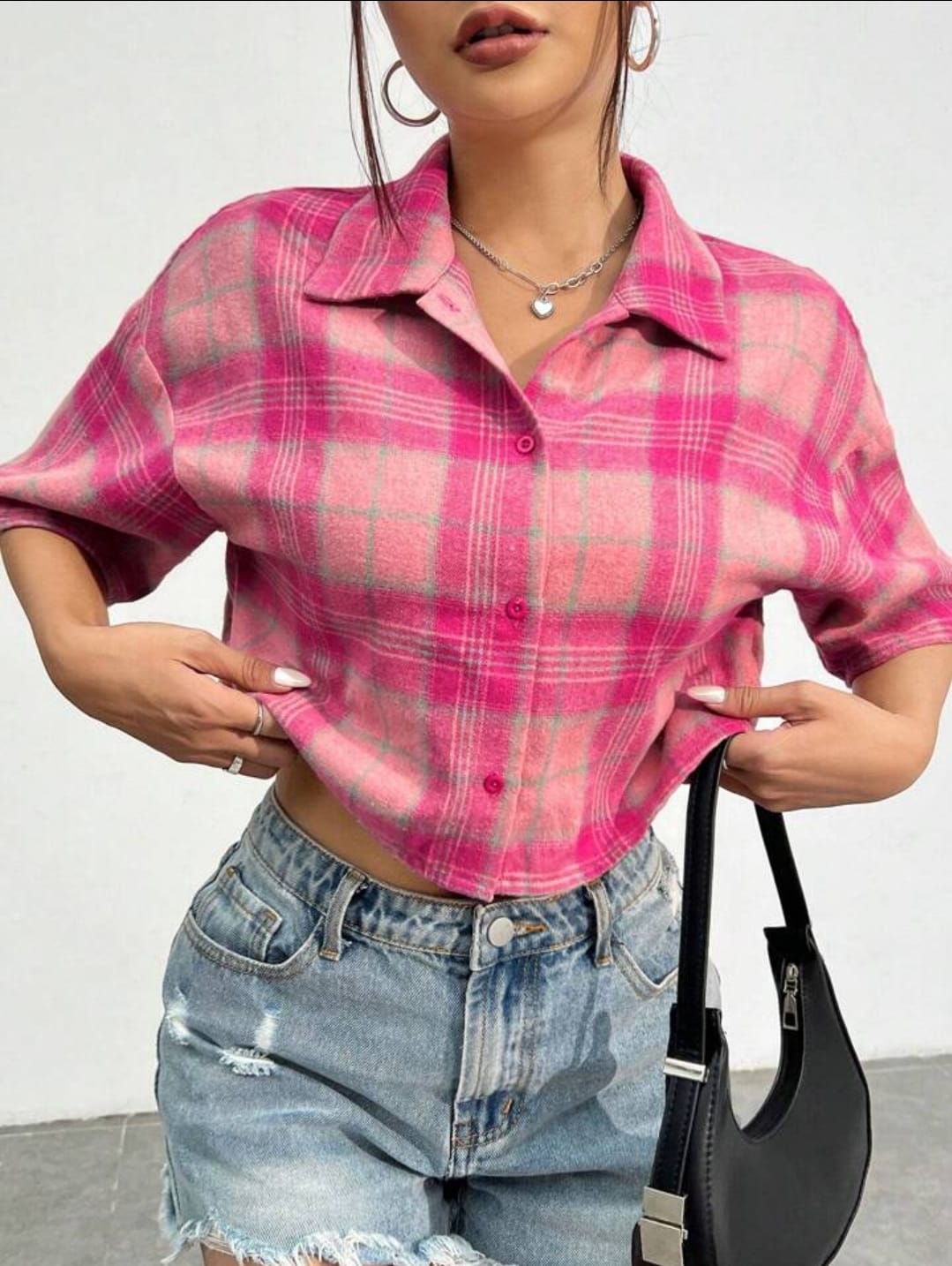 SHEIN CROPPED CHEMISE