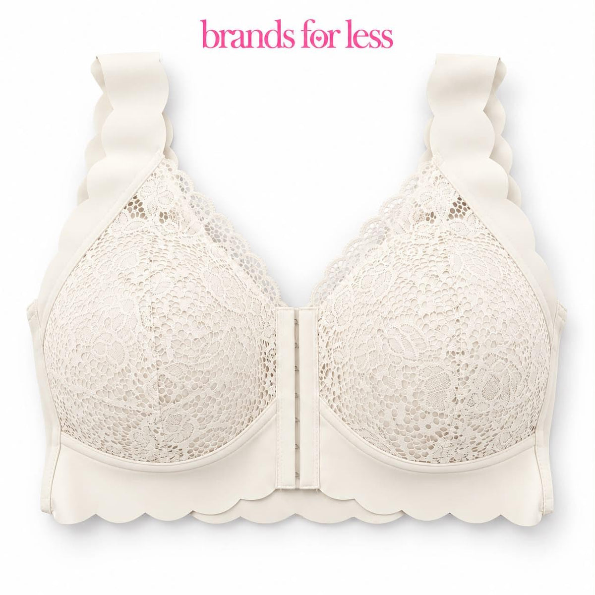 Flora Lace Bustier Bra For Big Cups- wireless
