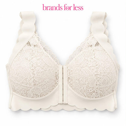 Flora Lace Bustier Bra For Big Cups- wireless