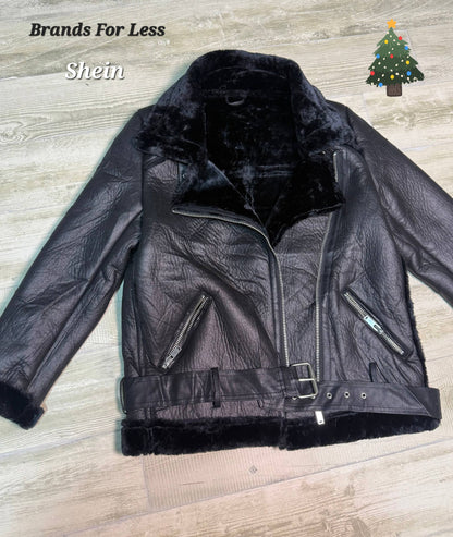 SHEIN Faux Leather Jacket