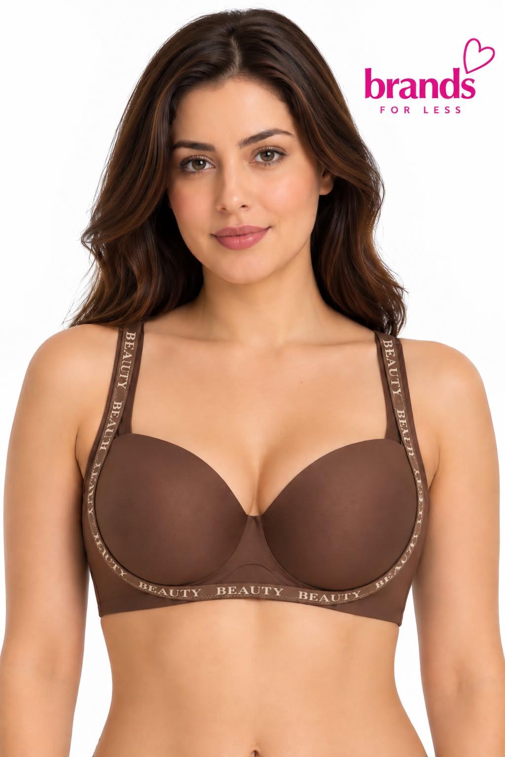 Half push up - wide strap Bra