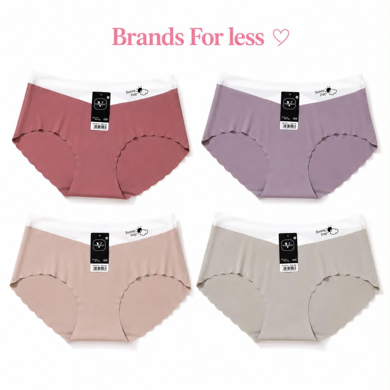 Seamless Mid-Rise Bikini Brief      4 pieces panties