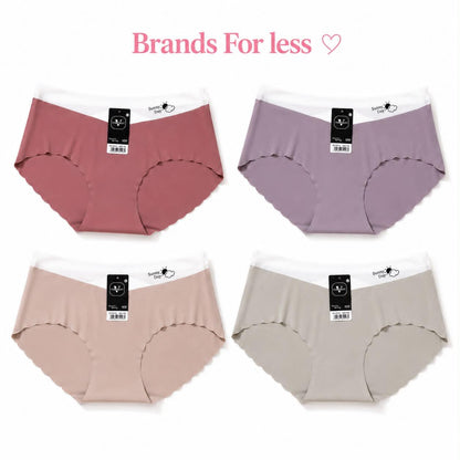 Seamless Mid-Rise Bikini Brief      4 pieces panties