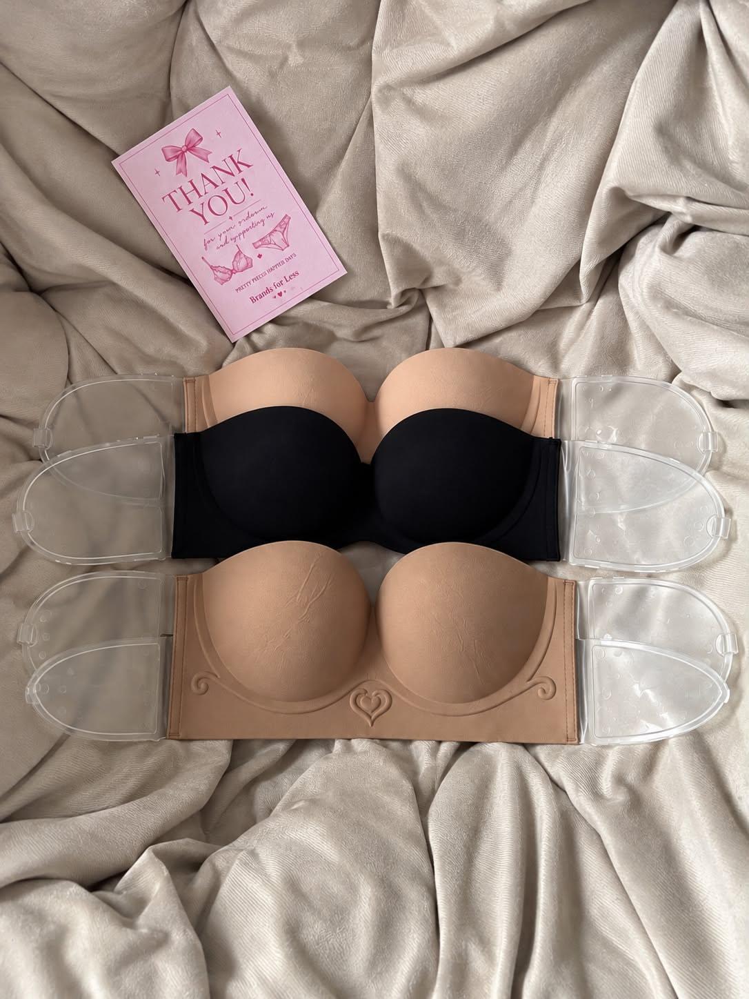 Backless Adhesive winge push -up Bra
