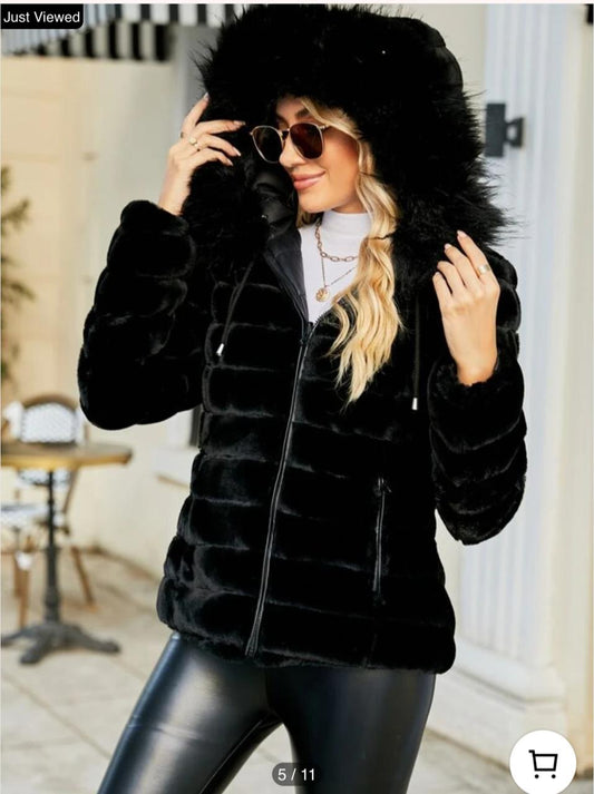 SHEIN US  Premium Faux Fur / Double Face Jacket