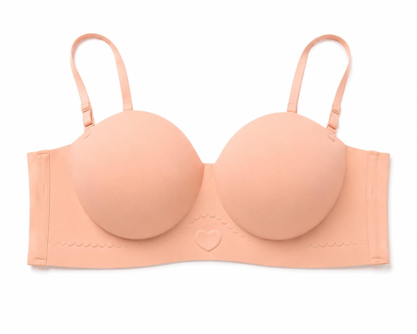 Seamless Heart push up Bra