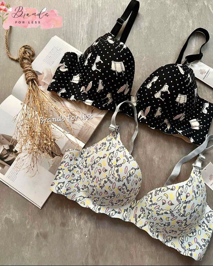 The Disney prints Laser seamless Bra push up